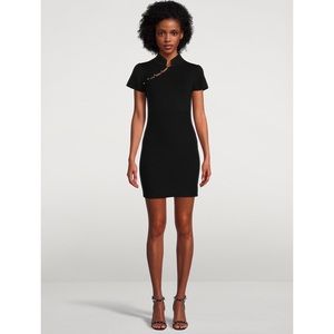 Private Policy Qipao Contour Knit Mini Dress